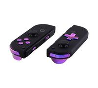 eXtremeRate Chameleon Purple Blue D-pad ABXY Keys SR SL L R ZR ZL Trigger Buttons Springs, Full Set Buttons for Nintendo Switch Joycon & Switch OLED Joy con (D-pad ONLY Fits Joy con D-pad Shell)