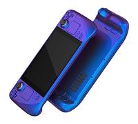 eXtremeRate Chameleon Purple Blue Faceplate Back Plate Shell for Steam Deck LCD, Handheld Console Replacement Housing Case, Custom Full Set Shell Buttons for Steam Deck Console - Console NOT Included