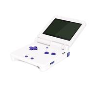 eXtremeRate Chameleon Purple Blue Glossy Custom Full Set Buttons for Gameboy Advance SP, Replacement A B L R Button Power On Off Volume Button D-pad Key for GBA SP Console - Console NOT Included