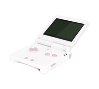 eXtremeRate Cherry Blossoms Pink Custom Full Set Buttons for Gameboy Advance SP, Replacement A B L R Button Power On Off Volume Button D-pad Key for GBA SP Console - Console NOT Included