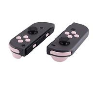eXtremeRate Cherry Blossoms Pink Replacement ABXY Direction Keys SR SL L R ZR ZL Trigger Buttons Springs, Full Set Buttons Repair Kits with Tools for Nintendo Switch Joycon & Switch OLED Joy con