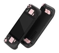 eXtremeRate Cherry Blossoms Pink Replacement Full Set Buttons for Steam Deck, DIY Custom ABXY D-pad Trackpad Bumpers Triggers Buttons for Steam Deck LCD Handheld Console - Console NOT Included