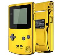 eXtremeRate Chrome Gold Glossy Replacement Shell Full Housing Cover w/Buttons for Gameboy Color - Fit for GBC OSD IPS & Regular IPS & Standard LCD - Console & IPS Screen NOT Included