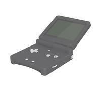 eXtremeRate Chrome Silver Glossy Custom Full Set Buttons for Gameboy Advance SP, Replacement A B L R Button Power On Off Volume Button D-pad Key for GBA SP Console - Console NOT Included