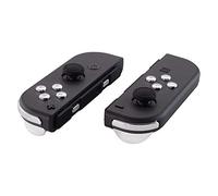 eXtremeRate Chrome Silver Glossy Replacement ABXY Direction Keys SR SL L R ZR ZL Trigger Buttons Springs, Full Set Buttons Repair Kits with Tools for Nintendo Switch Joycon & Switch OLED Joy con