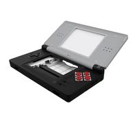 eXtremeRate Classic NES Style Replacement Full Housing Shell for Nintendo DS Lite, Custom Handheld Console Case Cover with Buttons, Screen Lens for Nintendo DS Lite NDSL - Console Without