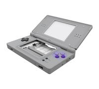 eXtremeRate Classic SNES Style Replacement Full Housing Shell for Nintendo DS Lite, Custom Handheld Console Case Cover with Buttons, Screen Lens for Nintendo DS Lite NDSL - Console Without