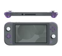 eXtremeRate Clear Atomic Purple Replacement ABXY Home Capture Plus Minus Keys Dpad L R ZL ZR Trigger for Nintendo Switch Lite, Full Set Buttons Repair Kits with Tools for Nintendo Switch Lite