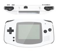 eXtremeRate Clear Black Replacement Full Set Buttons for Gameboy Advance GBA - Handheld Game Console NOT Included