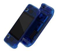 eXtremeRate Clear Blue Custom Faceplate Back Plate Shell for Steam Deck LCD, Handheld Console Replacement Housing Case, DIY Full Set Shell with Buttons for Steam Deck Console - Console NOT Included