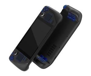 eXtremeRate Clear Blue Replacement Full Set Buttons for Steam Deck, DIY Custom ABXY D-pad Trackpad Bumpers Triggers Buttons Screwdriver Tools for Steam Deck LCD Handheld Console - Console NOT Included