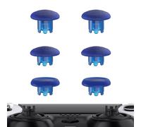 eXtremeRate Clear Blue Replacement Swappable Thumbsticks for PS5 Edge Controller, Custom Interchangeable Analog Stick Joystick Caps for PS5 Edge Controller - Controller & Thumbstick Base NOT Included