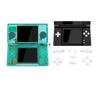 eXtremeRate Clear Emerald Green Replacement Full Housing Shell Buttons + White Buttons for Nintendo DS Lite - Console NOT Included