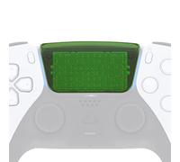eXtremeRate Clear Green Replacement Touchpad Cover Compatible with ps5 Controller BDM-010 & BDM-020, Custom Part Touch Pad with Tool Compatible with ps5 Controller - Controller NOT Included