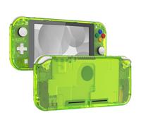 eXtremeRate Clear Lime Green DIY Replacement Shell for Nintendo Switch Lite, NSL Handheld Controller Housing with Screen Protector, Custom Case Cover for Nintendo Switch Lite - Controller Without