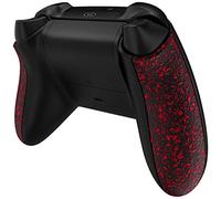 eXtremeRate Controller Grip Cover for Xbox Series X|S, Textured Red Non-Slip Back Panels, Replacement Side Rails Shell for Xbox Core Wireless Controller [Controller Excluded]