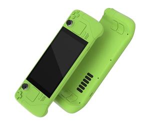 eXtremeRate Custom Green Shell for Steam Deck LCD - Replacement Full Housing Kit - Front & Back Cover, Buttons - Accessories for Steamdeck Game Console (Console NOT Included)