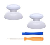 eXtremeRate Custom Joysticks Thumbsticks for ps5 Controller, Analog Stick, DIY Replacement Thumbsticks for ps4 All Model Controller - Solid White