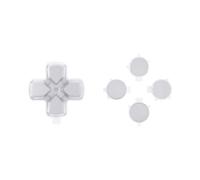 Extremerate Custom Replacement Dpad Action Button Without Text Direction Key Face Button For Controller Hope Gray Two-tone Engraving,