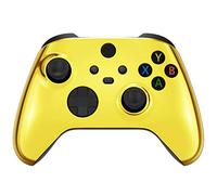 eXtremeRate Custom Shell for Xbox Core Wireless Controller - Revamp Your Gaming Gear - Chrome Gold Replacement Game Acessories Cover Faceplate for Xbox Series X & S Control [Controller NOT Included]