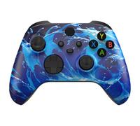 eXtremeRate Custom Shell for Xbox Series X & S Controller - Revitalize Your Controller - Aqua Magic Replacement Accessories Front Housing Cover for Xbox Core Controller [Control NOT Included]