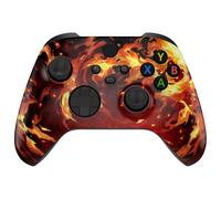 eXtremeRate Custom Shell for Xbox Series X & S Controller - Revitalize Your Controller - Blazing Magic Replacement Accessories Front Housing Cover for Xbox Core Controller [Control NOT Included]