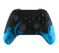 eXtremeRate Custom Shell for Xbox Series X & S Controller - Revitalize Your Controller - Blue Flame Replacement Cover Front Housing Cover for Xbox Core Controller Wireless [Control NOT Included]