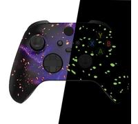 eXtremeRate Custom Shell for Xbox Series X & S Controller - Revitalize Your Controller - Glow in Dark - Cosmic Camo Replacement Accessories Front Housing Cover for Xbox Core - No Controller