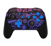 eXtremeRate Deluxe Championship Faceplate Backplate Handles for Nintendo Switch Pro Controller, Replacement Hand Grip Housing Shell Buttons for Nintendo Switch Pro Controller - Controller NOT Included