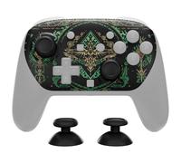 eXtremeRate DIY Replacement Faceplate Shell for Nintendo Switch 2 Pro Controller, Custom Front Housing Case, Thumbsticks and Screwdriver Tools for Switch 2 Pro Controller - Totem of Kingdom Black