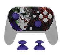 eXtremeRate DIY Replacement Faceplate Shell for Nintendo Switch 2 Pro Controller, Custom Front Housing Case, Thumbsticks and Screwdriver Tools for Switch 2 Pro Controller - Clown HAHAHA