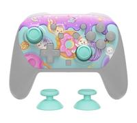 eXtremeRate DIY Replacement Faceplate Shell for Nintendo Switch 2 Pro Controller, Custom Front Housing Case, Thumbsticks and Screwdriver Tools for Switch 2 Pro Controller - Donut Odyssey