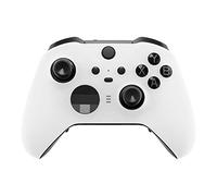 eXtremeRate DIY Replacement Front Shell for Xbox Elite Wireless Controller 2 Core, White Replacement Faceplate Cover Case for Xbox Elite Series 2 Controller with Accent Rings [Controller NOT Included]