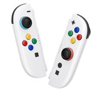 eXtremeRate DIY Replacement Shell Buttons for Joycon 2, Custom Full Set Housing Case + Decorative Strips + Middle Bracket + Buttons + Tools for Nintendo Switch 2 Controller - Deluxe Version - White