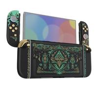eXtremeRate DIY Replacement Shell Buttons for Nintendo Switch 2, Full Set Back Plate Controller Housing with Buttons for Switch 2 Handheld Console & Joycon 2 - Deluxe Version - Totem of Kingdom Black