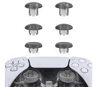 eXtremeRate EDGE Sticks Swappable Thumbsticks for PS5 Controller, Clear Black Replacement Interchangeable Analog Stick Joystick for PS5, for PS4 All Model Controllers Universal