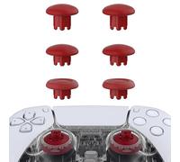 eXtremeRate EDGE Sticks Swappable Thumbsticks for PS5/PS5 EDGE Controller, Carmine Red Replacement Interchangeable Analog Stick Joystick for PS4 All Model Controllers Universal