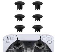 eXtremeRate EDGE Sticks Swappable Thumbsticks for PS5/PS5 EDGE Controller, Custom Black Replacement Interchangeable Analog Stick Joystick for PS4 All Model Controllers Universal - WITHOUT Controller