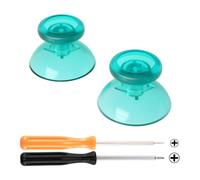 eXtremeRate Emerald Green Replacement 3D Joystick Thumbsticks, Analog Thumb Sticks with Cross Screwdriver for Nintendo Switch Pro Controller - Controller Without