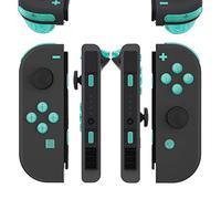 eXtremeRate Emerald Green Replacement ABXY Direction Keys SR SL L R ZR ZL Trigger Buttons Springs, Full Set Buttons with Tools for Nintendo Switch & Switch Oled Joy-con - JoyCon Shell NOT Included