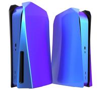 eXtremeRate eXcover Cover Plate Faceplates Compatible with Original ps5 Console Disc Edition, Chameleon Purple Blue Replacement Faceplate Backplate Case Shell Skin for ps5 Disc - Console NOT Included