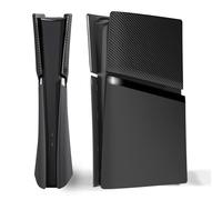 eXtremeRate eXcover Slim Console Plates Cover Faceplates for ps5 Slim Digital Edition, Replacement Side Panel Case Back Plate With Cooling Vent - Black
