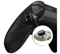 eXtremeRate Flexor Clicky Rubberized Side Rail Grips Trigger Stop Kit for Xbox Series X & S Controller, Diamond Textured Black Anti-Slip Ergonomic Trigger Stopper Handle Grips for Xbox Core Controller