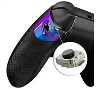 eXtremeRate Flexor Clicky Rubberized Side Rail Panels Trigger Stop Kit for Xbox Series X & S Controller, Diamond Textured Chameleon Purple Blue Ergonomic Trigger Stopper Handle Grips for Xbox Core