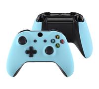 eXtremeRate Front Housing Shell + Side Rails Handles for Xbox One Controller (Model 1708), Heaven Blue Replacement Faceplate Parts with Back Panels for Xbox One X & One S Controller