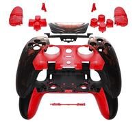eXtremeRate Full Set Buttons Case Compatible with P S 5 Edge Controller, Spider Armor Replacement Decorative Trim Compatible with P S 5 Edge Controller