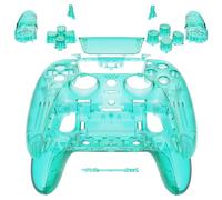 eXtremeRate Full Set Housing Shell w/Buttons Touchpad Compatible with p s 5 Edge Controller, Emerald Green Replacement Decorative Trim Shell Front Back Plates Compatible with p s 5 Edge Controller