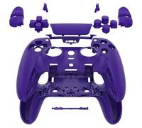 eXtremeRate Full Set of Protective Shells with Touchpad Compatible with PS5 Edge Controller, Purple Replacement Decorative Trim, Front and Back Plates Compatible with Controller