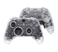 eXtremeRate Full Set Shell Buttons for Xbox One Elite Series 2 Controller, Clear Replacement Faceplate Back Plate Bottom Shell Case with Buttons for Xbox Elite Series 2 Core Controller - Model 1797