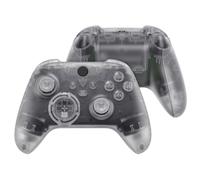 eXtremeRate Full Set Shell Buttons for Xbox Series X & S Controller, Clear Replacement Accessories Side Rails Grips Front Back Plate Cover for Xbox Core Wireless Controller [Controller Excluded]